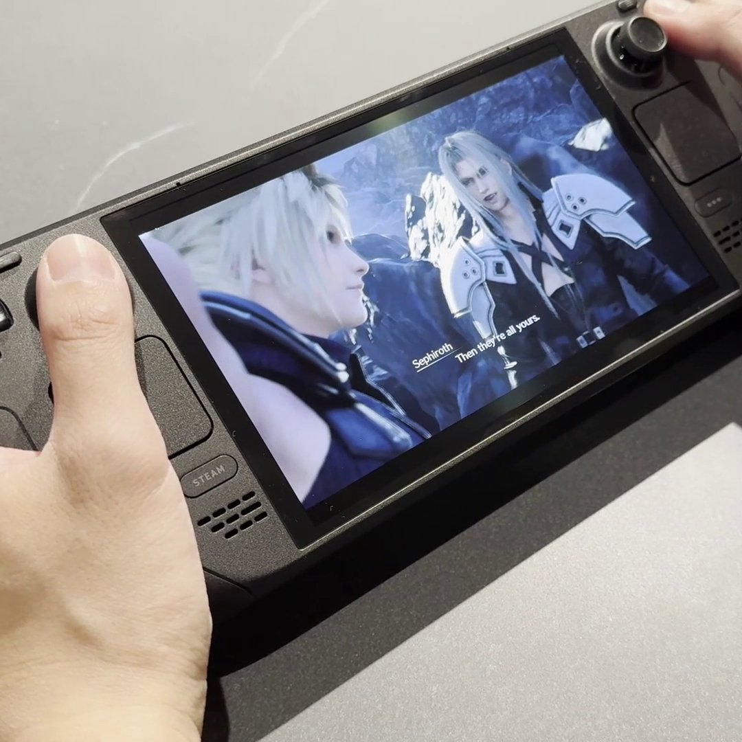 First look of Final Fantasy VII Rebirth running on Steam Deck