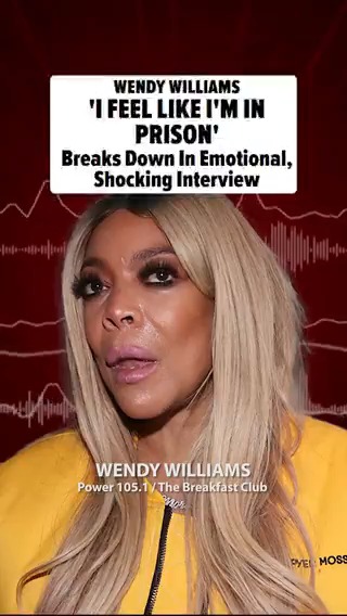 #WendyWilliams says her "life is f***ed up" and feels like she's trapped in a prison ... and it's all due to her being stuck in a conservatorship. Read the full SHOCKING story here 👉 🎥: Power 105.1 / The Breakfast Club