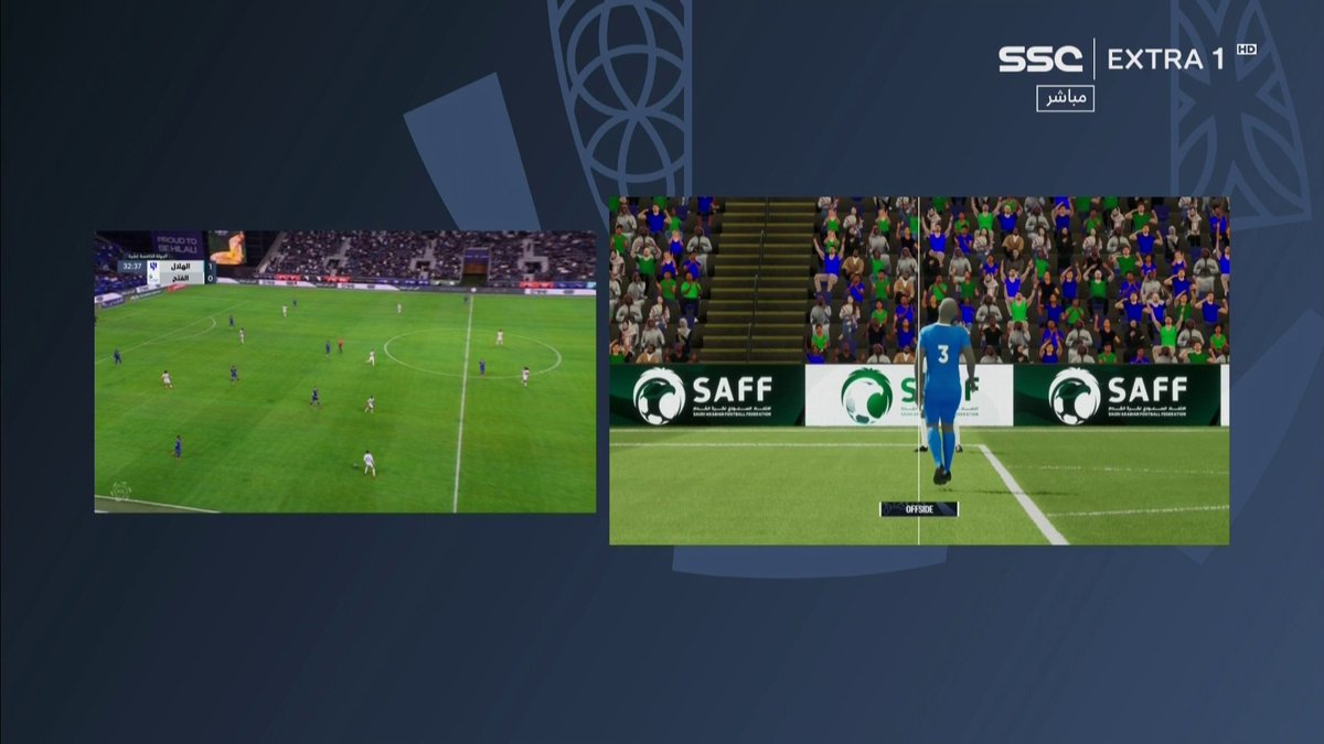 تقنية التسلل توضح سبب إلغاء هدف الفتح.. ⤵️ #دوري_روشن_السعودي ⁧#الهلال_الفتح | #SSC