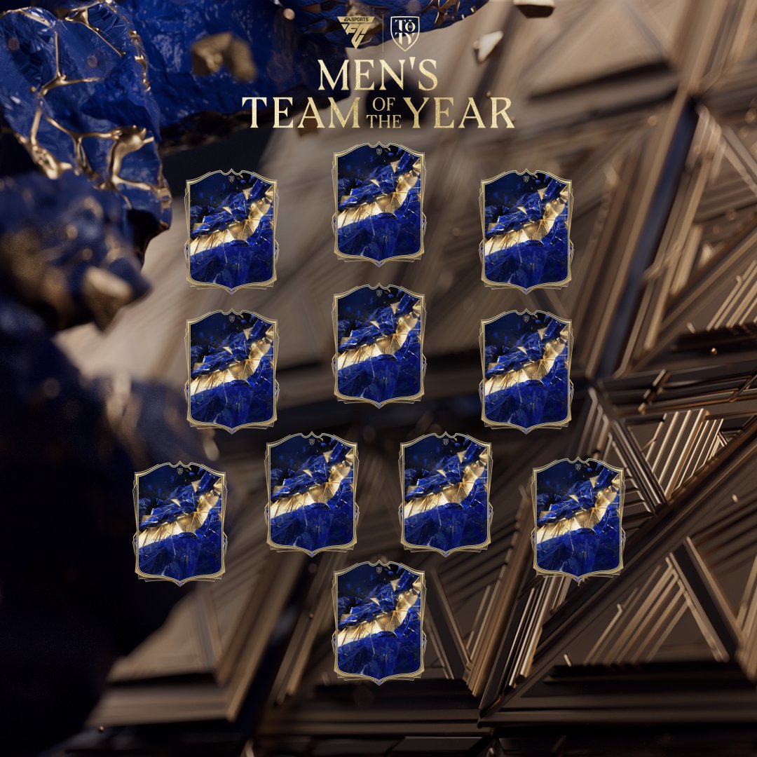Chosen by the fans, for the fans. Introducing the Men’s Team of the Year. Attackers land in #FC25 Ultimate Team on Jan 17.