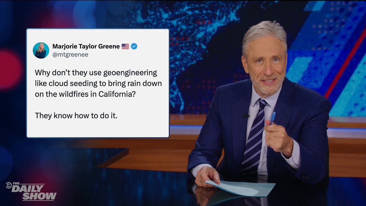 MTG is asking why "they" don't use geoengineering to help the L.A. wildfires, but who exactly is "they?"