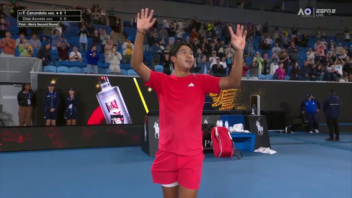 "LEARN THE NAME" ‼️ 19-year-old American Learner Tien takes down No. 5 Daniil Medvedev in a five-set thriller at the Australian Open 😱