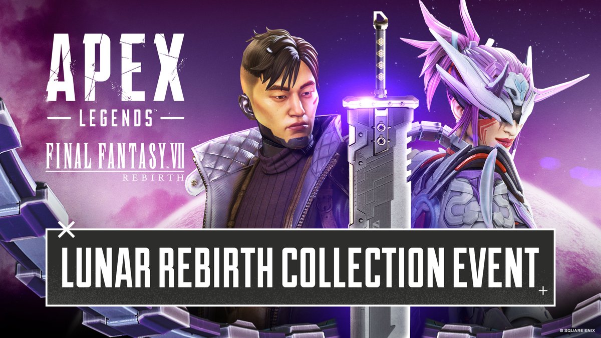 Celebrate the upcoming launch of Final Fantasy VII Rebirth on PC as Materia and the Buster Sword return to the Outlands! Hop into Apex Legends during the Lunar Rebirth Collection Event to earn rewards and unlock Alter's Voidsnake Prestige Skin. Arriving on Jan 21!
