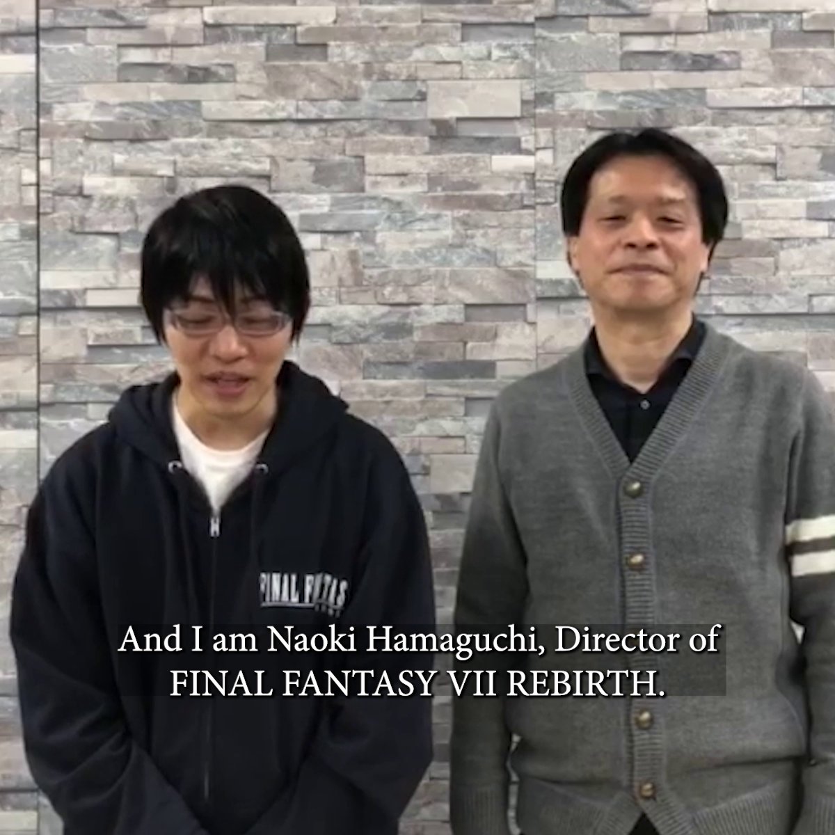 To celebrate VII days until the PC launch of Final Fantasy VII Rebirth, please enjoy this message from director Naoki Hamaguchi and producer Yoshinori Kitase. Out now on PS5.