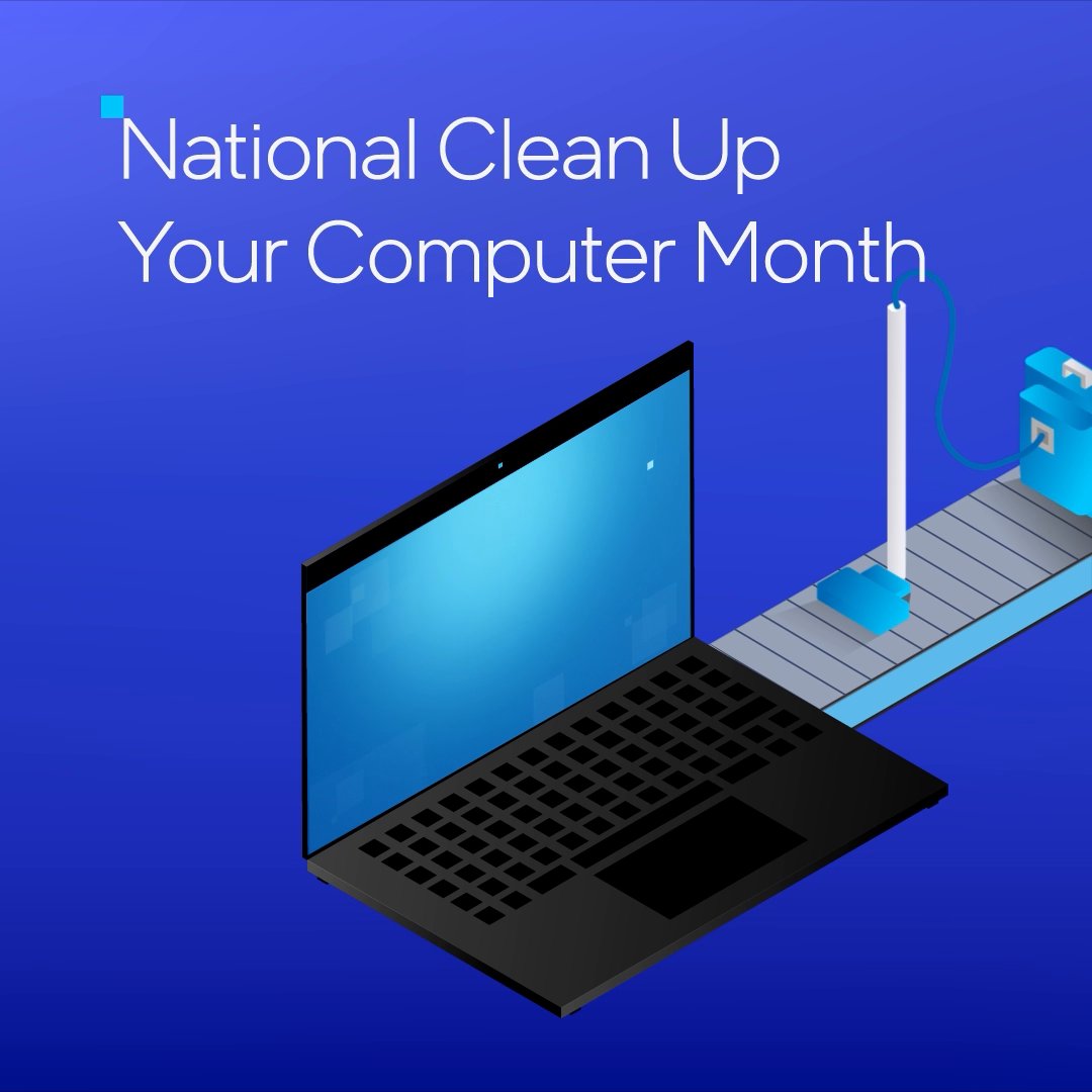 Since January is National Clean Up Your Computer Month, while you’re purging old photos from your PC and wiping crumbs out of your keyboard, Intel will be delivering enhanced performance, organization, and security with our #IntelvPro technology.
