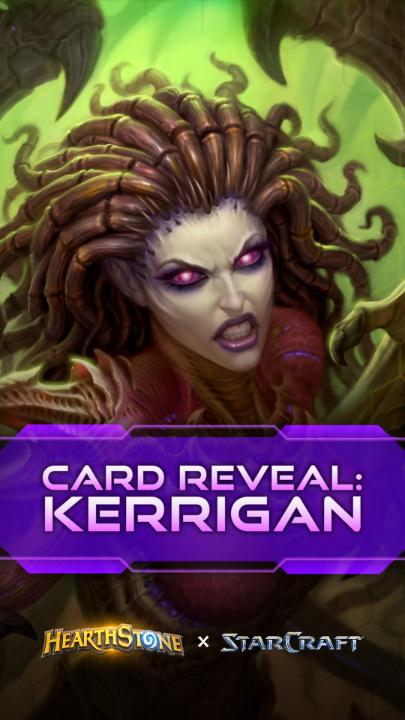 Flood the board with Zerg Swarms as Kerrigan, Queen of Blades ⚔️ Her multi-class Hero card comes to Death Knight, Demon Hunter, Hunter, and Warlock on January 21st.