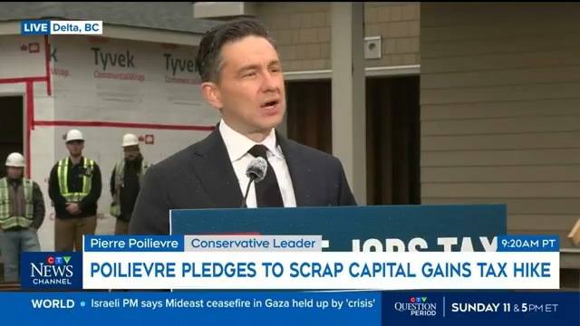Pierre Poilievre has a message for President Trump.