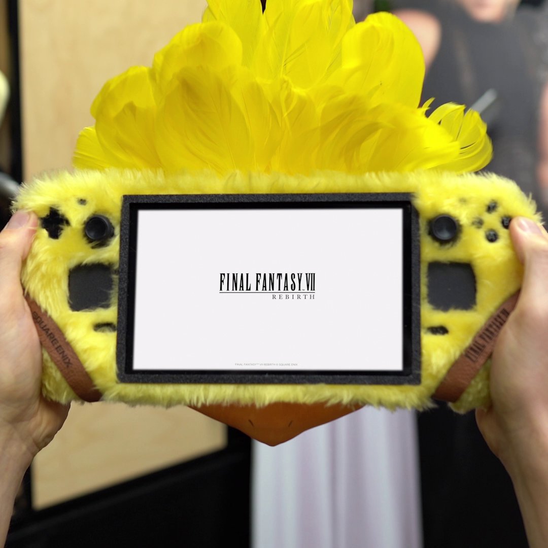 Presenting one of three specially crafted Fluffy Chocobo Steam Decks: We don’t advise trying to wrap high-tech gaming gear in fur at home but we felt this was a perfect way to celebrate Final Fantasy VII Rebirth coming to PC and being Steam Deck verified!