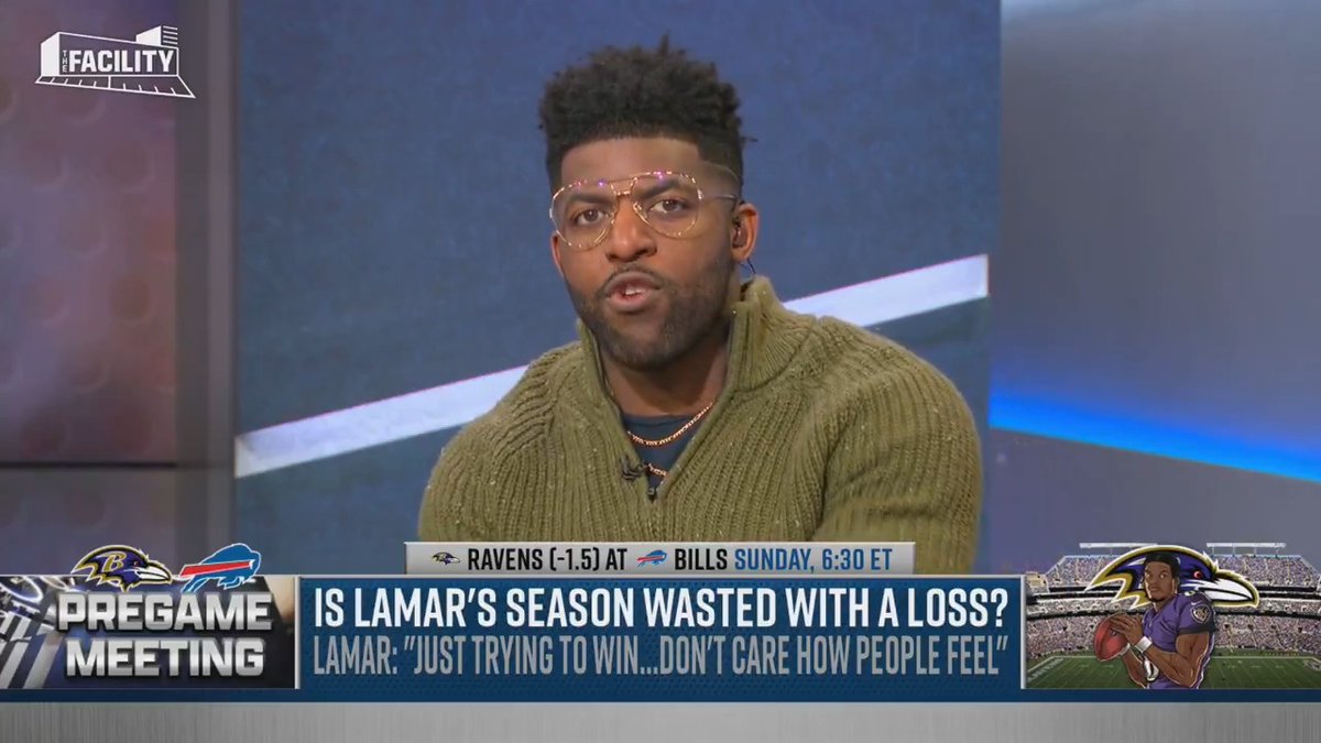 .Emmanuel Acho says Lamar’s season is a waste if he loses to the Bills 😳