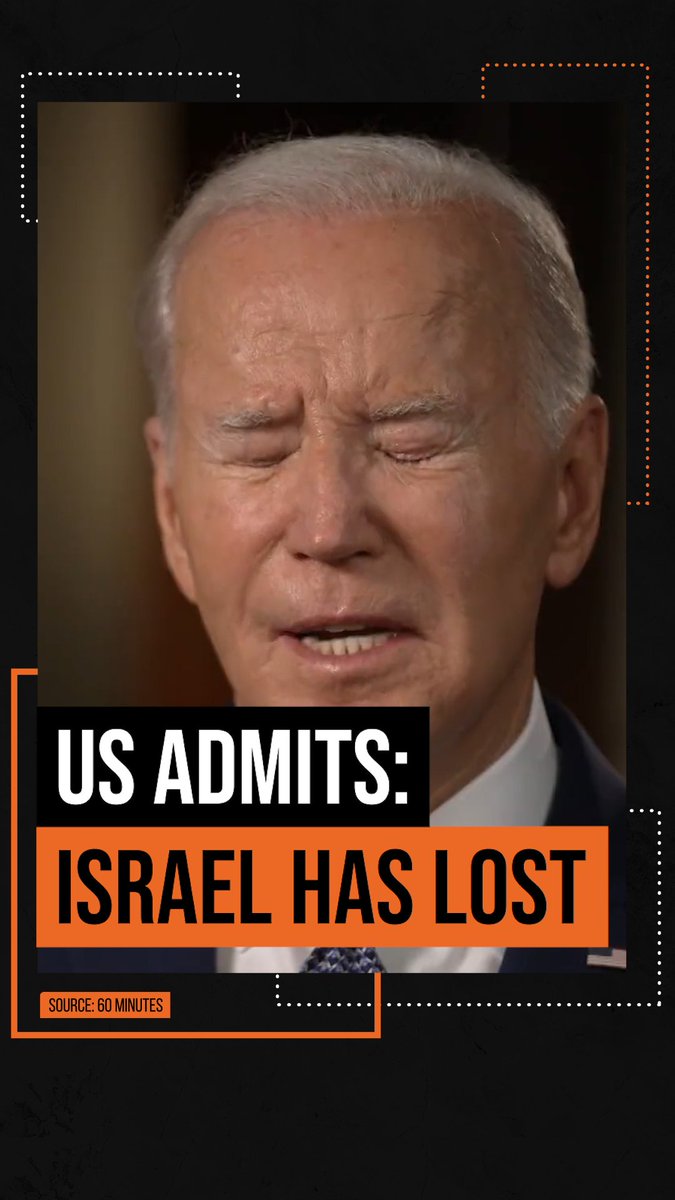 The US has just declared that Israel has lost in Gaza.