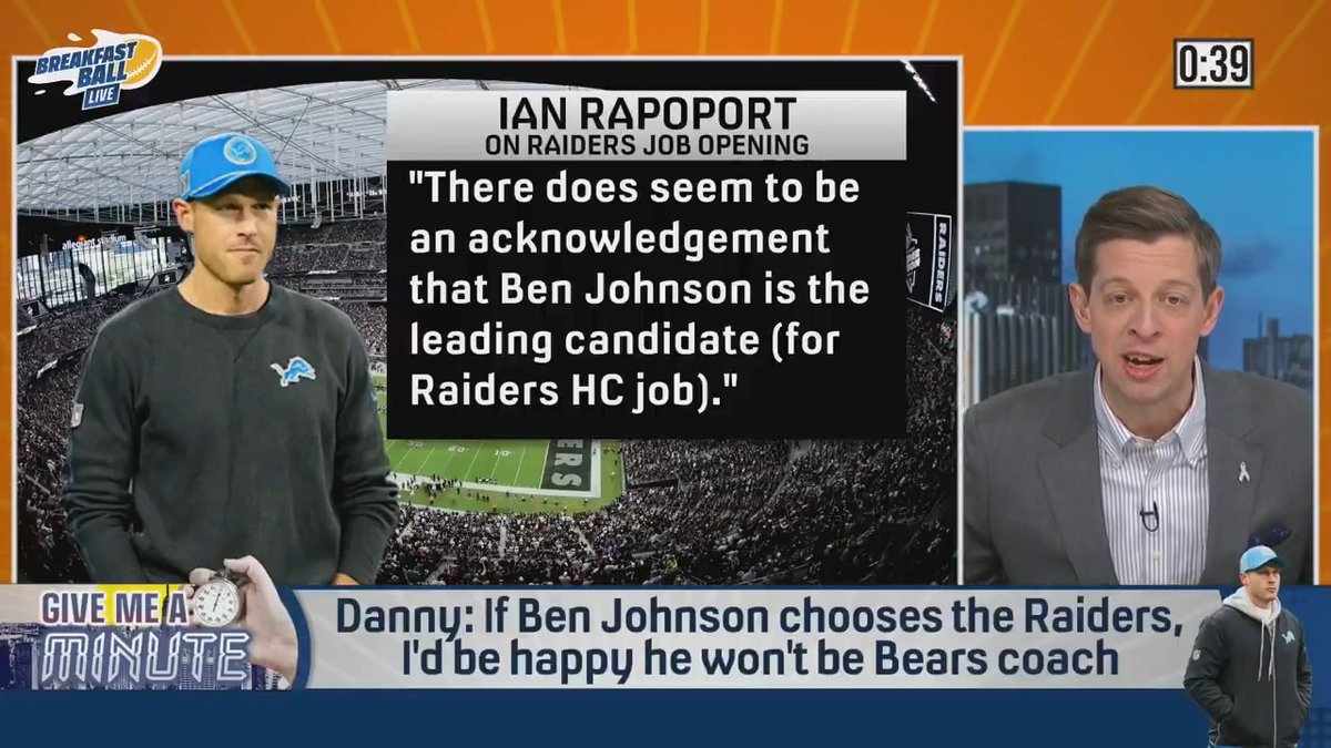 I badly want Ben Johnson to coach the Bears. If Ben Johnson wants to coach the Raiders, then Ben Johnson is delusional. I don’t buy the smoke.