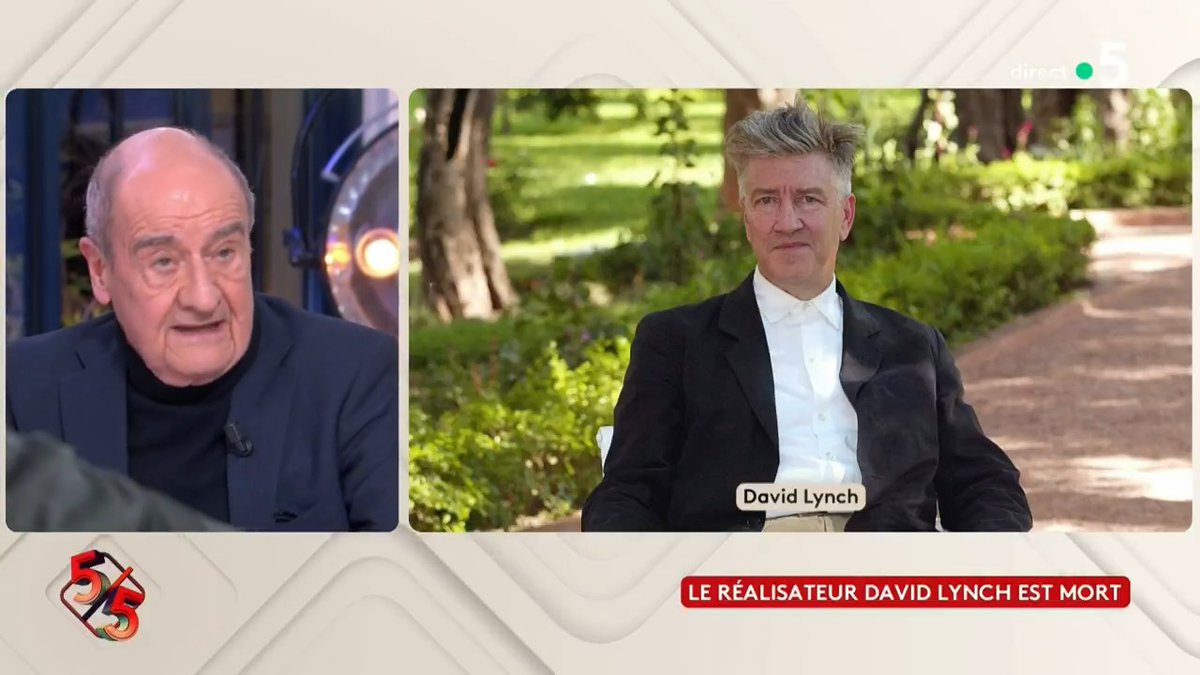 ⚫️ « Sans doute l’un des cinéastes les plus originaux, il apportait son monde dans chaque film. Et dans la vie, c’était un type extra. » Le réalisateur David Lynch est mort. L'hommage de @PierreLescure dans #CàVous