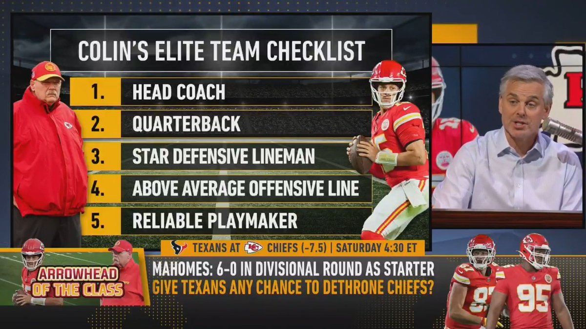 "It's like the restaurant menu. Not everything has to be great... In-N-Out, don't like their fries. Burgers and shakes, they crush. I think a lot of people look at Kansas City and doubt them." — @ColinCowherd