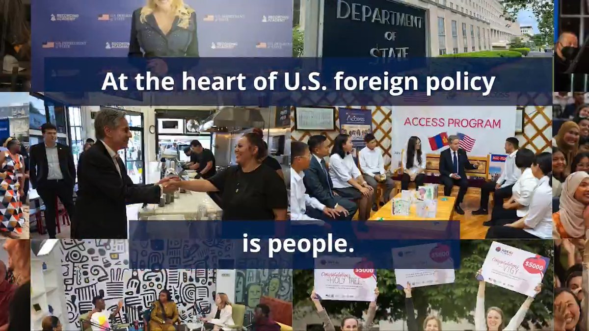 At the heart of American diplomacy is people. Over the last four years, our people-to-people ties have strengthened the United States’ standing in the world and created a more secure homeland for the American people. Watch and learn more about how we brought people together and demonstrated global American leadership – from international education and English language learning to sports and music to professional exchanges to cultural heritage – both at home and abroad.