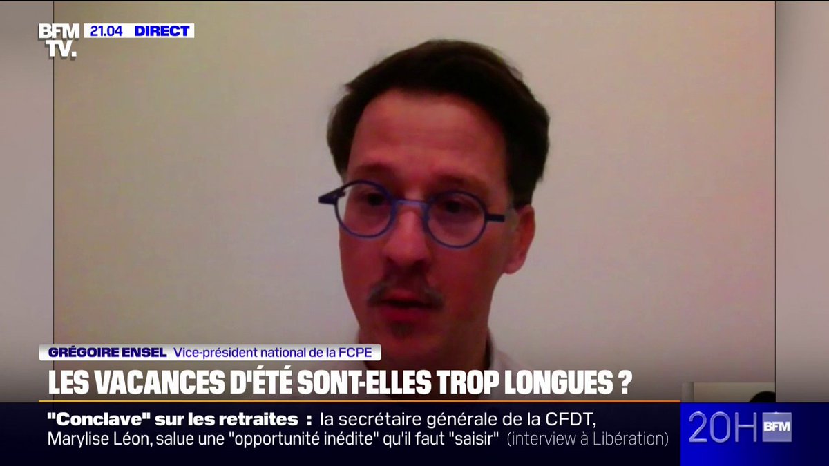 Concertation sur le temps scolaire: Grégoire Ensel, vice-président de la FCPE, juge la proposition de Borne "surprenante"