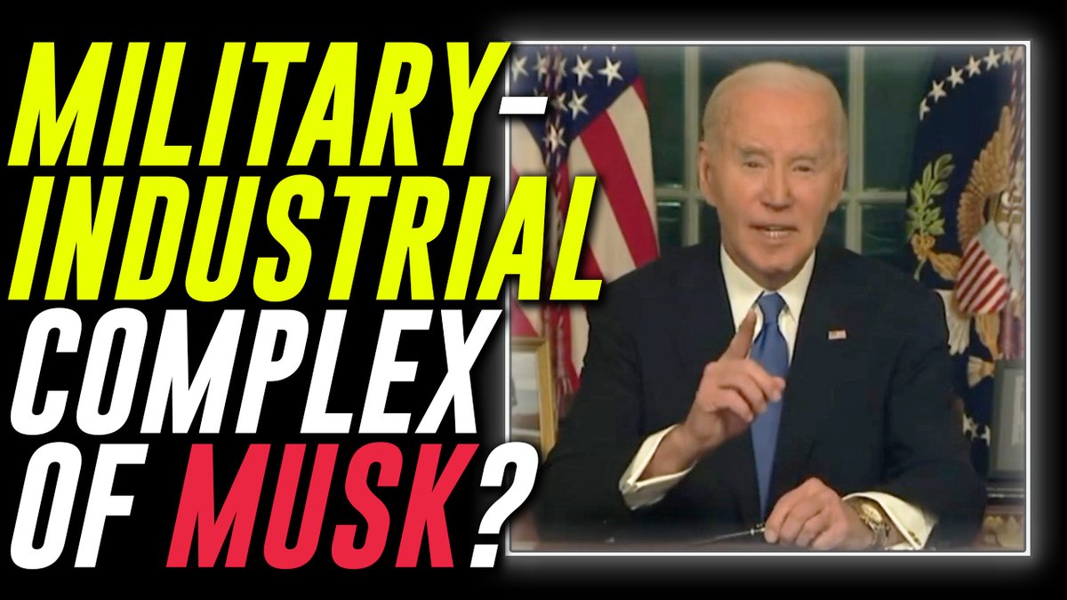 VIDEO: Joe Biden Declares War On Elon Musk In Bizarre Farewell Address » WATCH/SHARE THE LIVE X STREAM HERE: