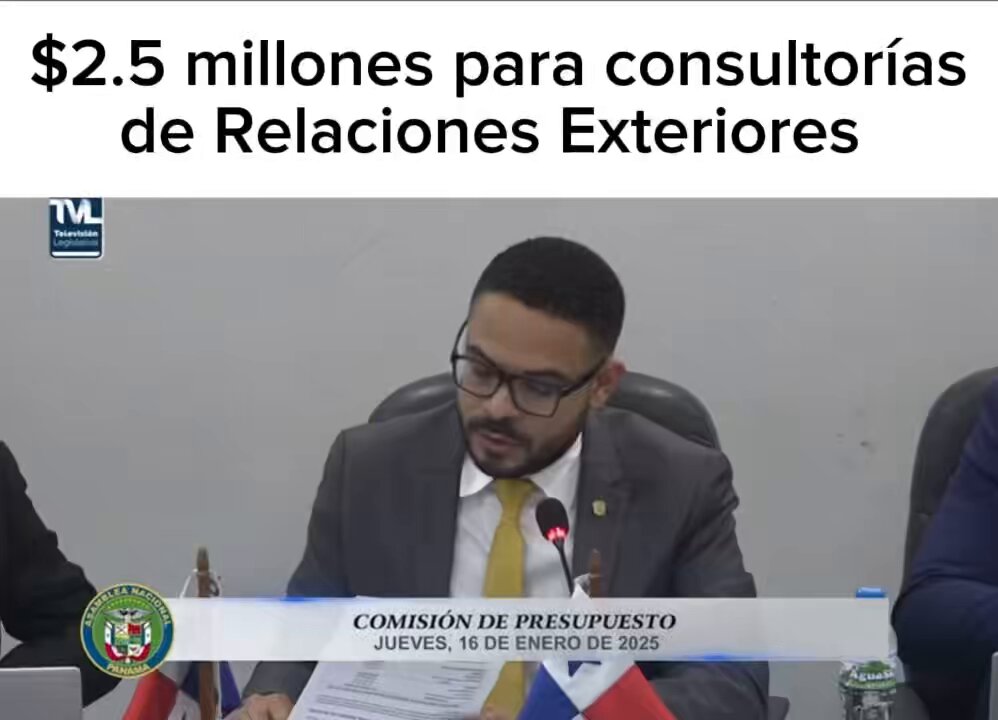 Preguntas incómodas, pero para eso me contrataron los panameños. Cancillería solicitó $2.5 millones para consultorías pero no supieron explicar el beneficio para el país. El traslado fue suspendido hasta que venga el Canciller a sustentar el traslado🇵🇦