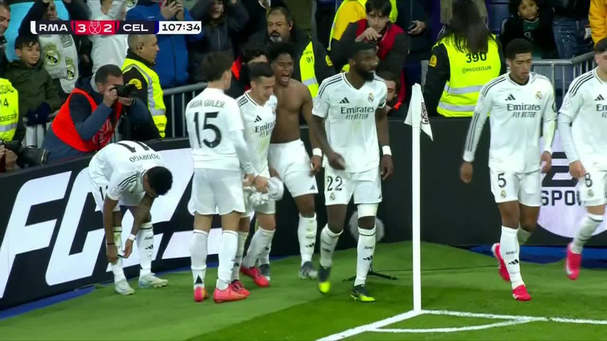 ARDA GULER FINDS ENDRICK WHO BURIES IT FROM OUTSIDE THE BOX FOR REAL MADRID IN EXTRA TIME!!! WHAT A MOMENT FOR THE 18-YEAR-OLD!