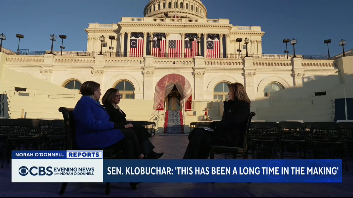 As Washington, D.C., and the nation prepares for President-elect Donald Trump's inauguration on Monday, Norah O'Donnell 🇺🇸 takes us on the inaugural platform to talk about security and the peaceful transfer of power.