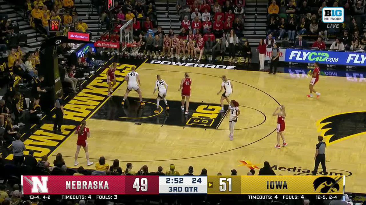 Watch. Rinse. Repeat. 🤩 Taylor Stremlow x Aaliyah Guyton x Addison O’Grady #Hawkeyes