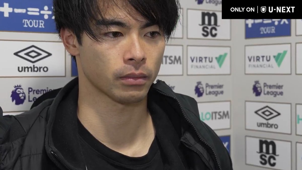 岡崎慎司と並びプレミアリーグでの日本人ゴール数1位タイとなった三笘薫のインタビュー🇯🇵🎤