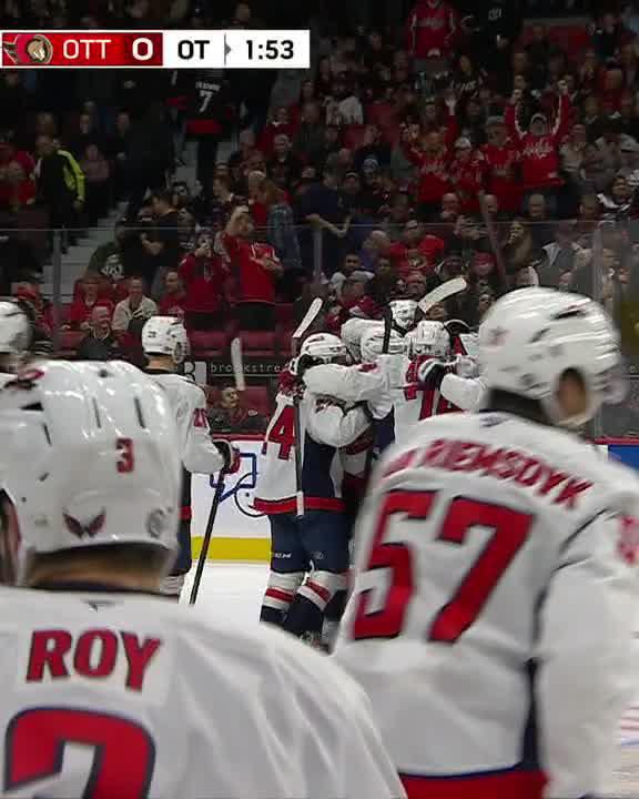 ALEX OVECHKIN WINS IT IN OVERTIME FOR THE CAPITALS 😲 He is now 21 goals away from breaking Wayne Gretzky's all-time NHL goalscoring record 👏