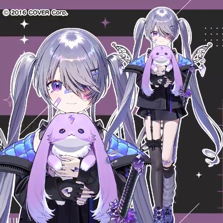 【hololiveEN Advent】 I am in charge of the New outfit rig for kosekibijou(@ kosekibijou) Super cool&amp;cute outfit!! 古石ビジュー様の中二病衣装をお仕立てさせていただきました！！ Illustrator：北田 藻様(@ 428clv)←最強 #CODE81800