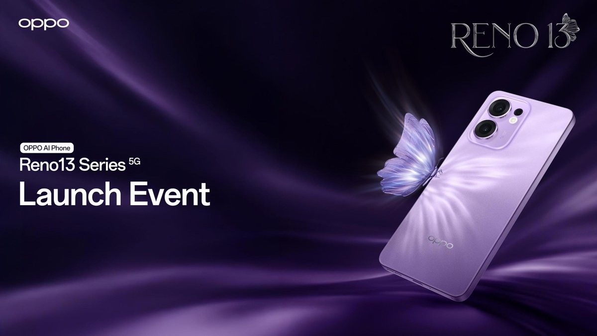 Ekspresikan momen seru kamu bareng #OPPOReno13Series! Lengkapi setiap momen spesialmu dengan #ButterflyRomanceOnHand #ThePerfectFrame #3SecondsTouchingMoment