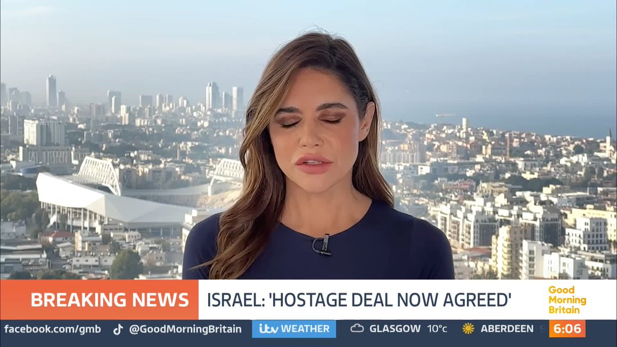 The office of the Israeli Prime Minister, Netanyahu, says a deal to release the hostages has been agreed. The leader had delayed a cabinet vote to approve the ceasefire deal after accusing Hamas of seeking last minute changes to the agreement. Sarah Coates reports.