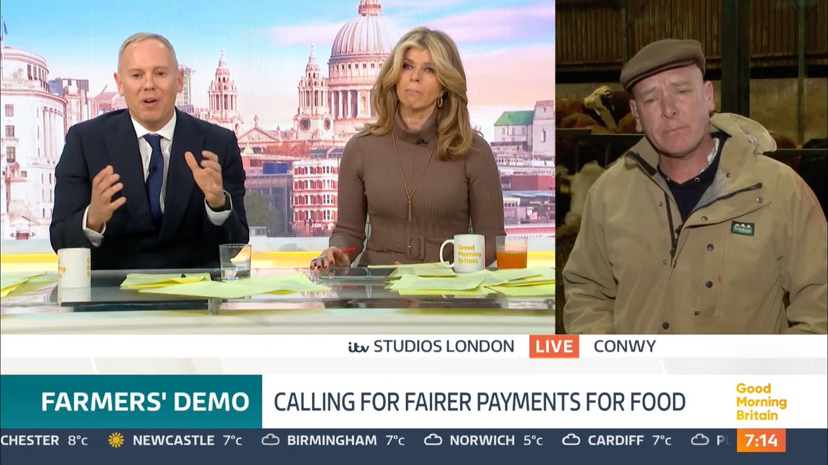 'The government has the power and the supermarket has the monopoly.' Farmer Gareth Wyn Jones stresses the need for fair prices for farmers and the importance of working together with supermarkets to ensure food security.