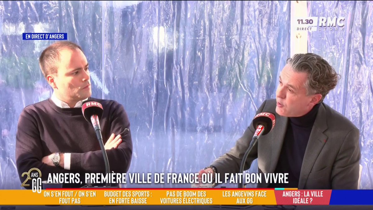 👮 Insécurité 🎙️Christophe Béchu, maire d'Angers : "Il y a une insécurité comme partout, malheureusement, elle augmente... La question que l'on va se poser à Angers, et c'est une petite révolution, c'est de savoir si l'on ne doit pas armer notre police municipale !" #GGRMC
