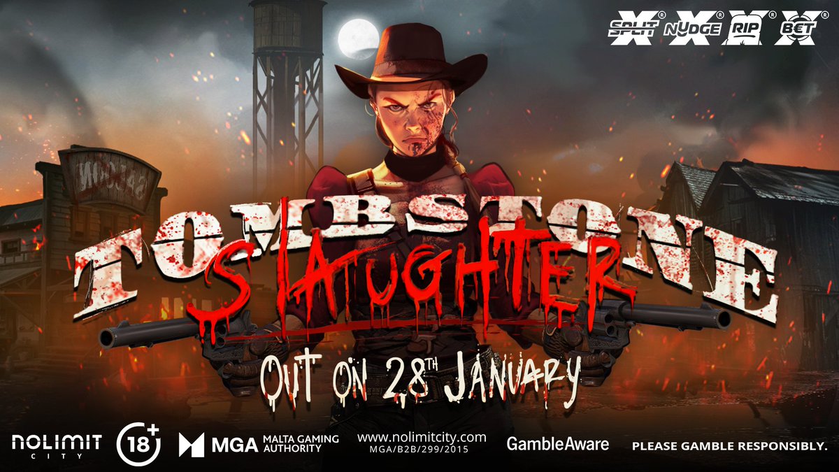🚨 500,000X MAX WIN GAME #ANNOUNCEMENT ⚡️ Revenge is a dish best served cold and bloody! TOMBSTONE SLAUGHTER | 28.01.25 | 🩸💀🔥 #NolimitCity #TombstoneSlaughter #UpcomingSlots #ThereIsNoLimit 18+ | Please Gamble Responsibly |