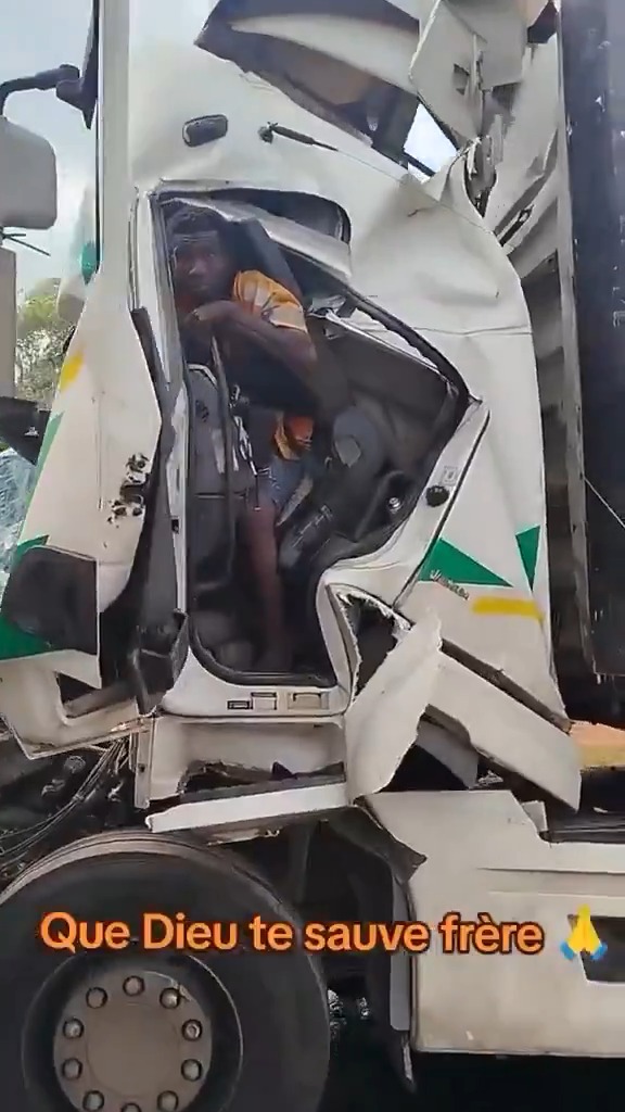 How was he able to survive that? He doesn't have a single scratch on him. What a lucky guy