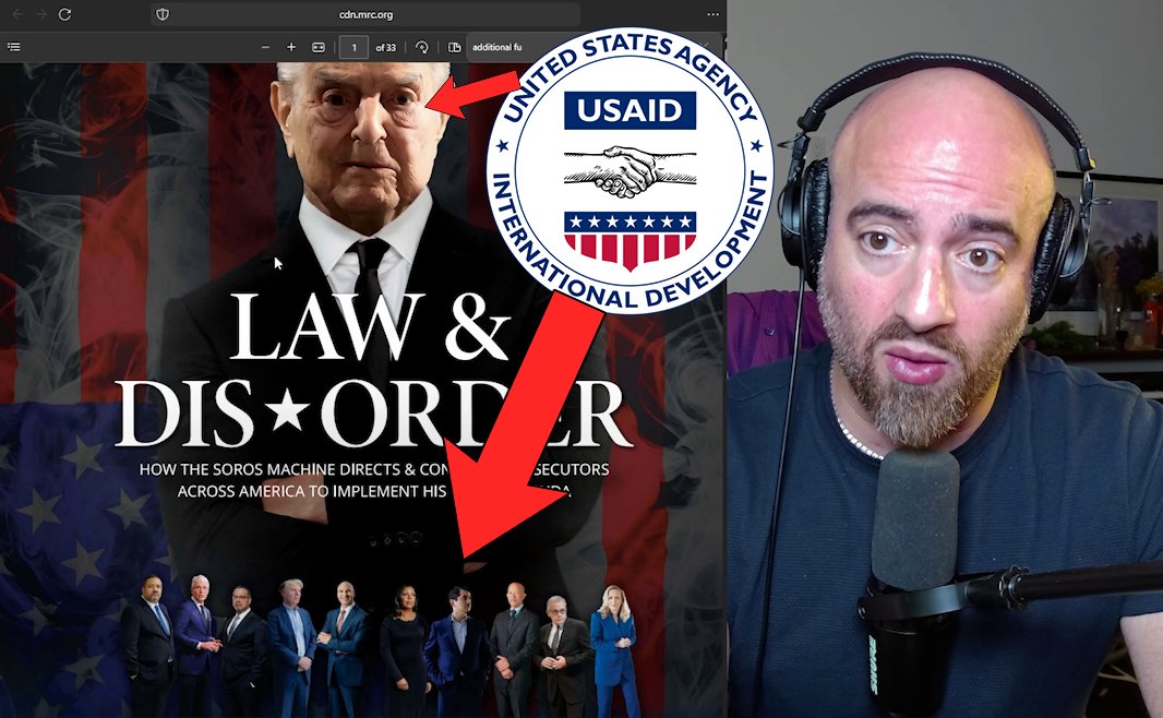 🚨 On today’s stream, we broke the absolutely bombshell news that USAID gives *TWICE* as much money ($27 million) to the fiscal sponsor of the group controlling Soros-funded prosecutors than Soros gives ($14 million). USAID Prosecutors.