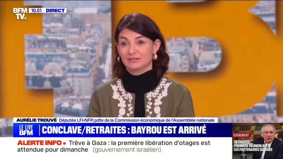 Ce conclave est une comédie dont la fin est déjà écrite (pas d'abrogation de la retraite à 64 ans). 3 raisons : 1️⃣ça part d'un mensonge sur le déficit 2️⃣ça donne un droit de veto au Medef 3️⃣pendant ce temps la réforme s'applique