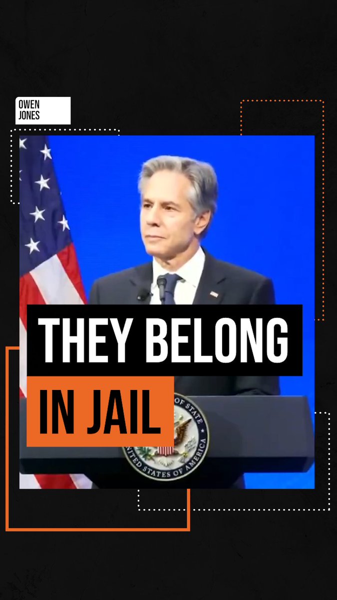 Biden and Blinken both belong in jail.