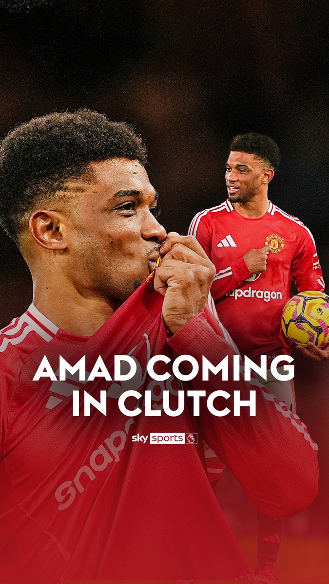 Amad coming in clutch for Manchester United this season 🔥