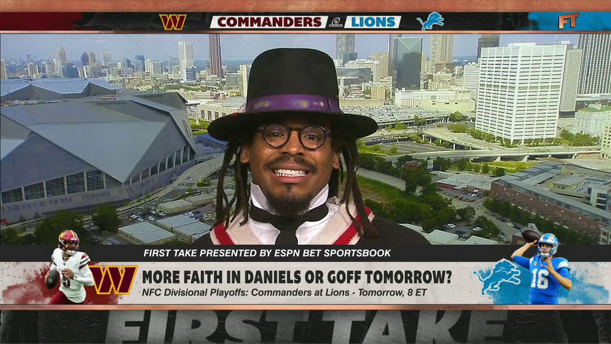 Cam Newton has a message for Jayden Daniels: "Jayden Daniels, this message is for you: Do not, do not, do not chase ghosts." (via:First Take)