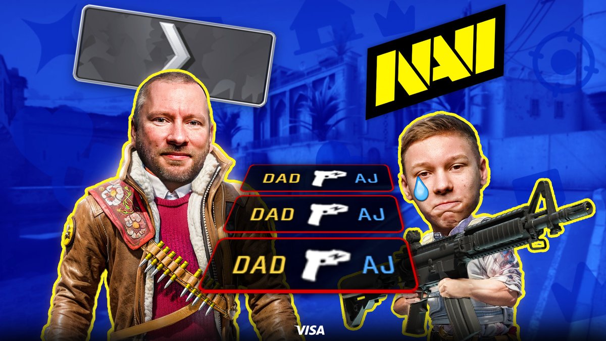 NAVI Youth NAVI AJ and his dad competed on an aim map, during which the father answered questions about his son's career. Enjoy the new video! 🎥: #CS2 #navination #NAVIYouth