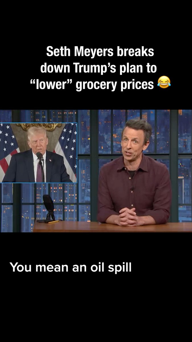 If you thought Trump had a plan to bring down grocery prices, Seth Meyers has news for you.