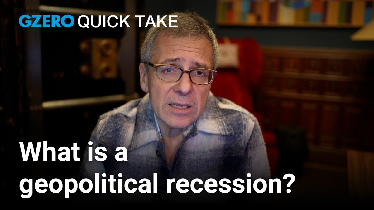 you've heard of economic recessions, but have you heard of geopolitical recessions? (spoiler: we’re in one now) GZERO Media