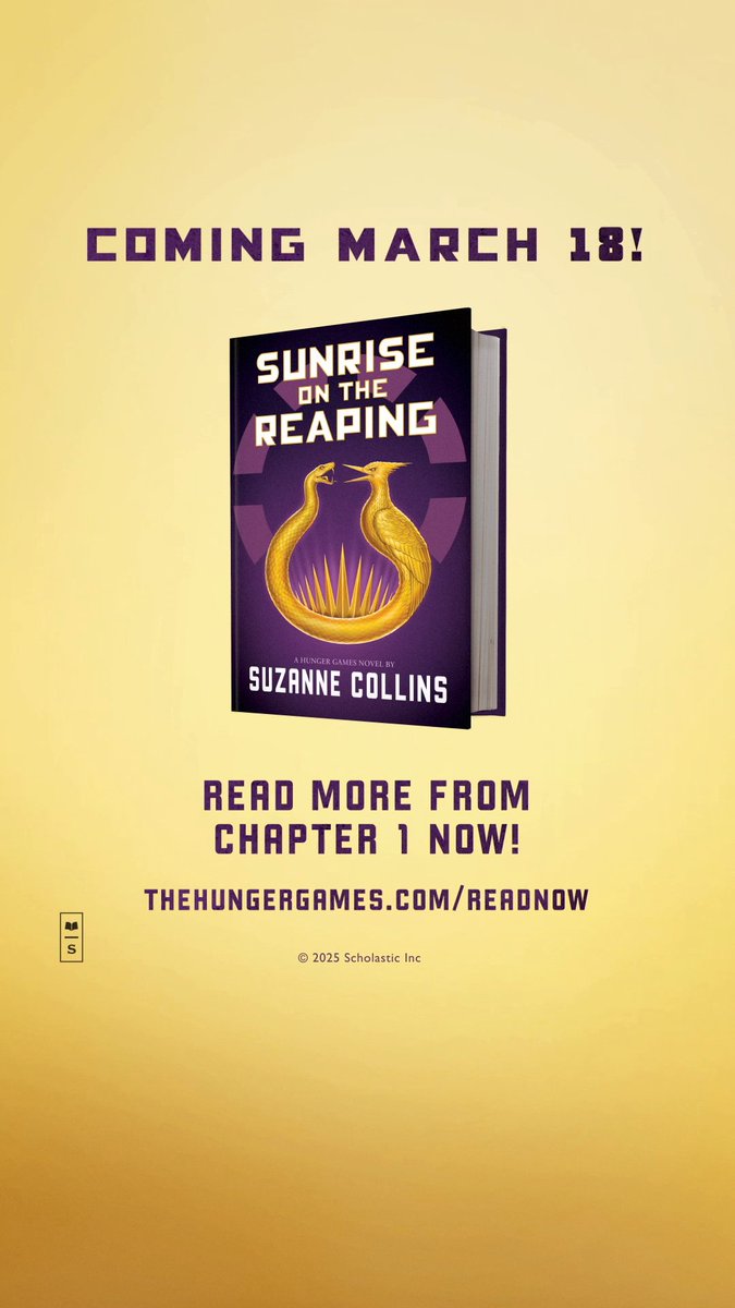 And so begins the story of the 50th Hunger Games in Sunrise on the Reaping by Suzanne Collins. Get your copy on March 18th and read more from Chapter 1 at The Hunger Games lionsgate @IreadYA