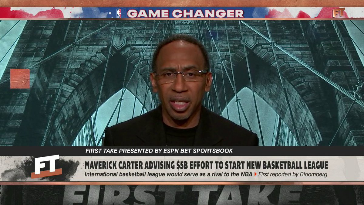 "[LeBron James] wants the NBA to think about what he can do if they don't acquiesce and ultimately let him become the owner of an NBA franchise." 😳 Stephen A Smith on Maverick Carter advising a new international basketball league that could be a "rival to the NBA". 👀