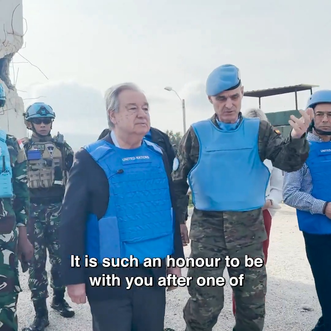 My message to our UNIFIL colleagues in Lebanon: I am so proud of you. You are not just on the Blue Line, you are on the front line of peace.