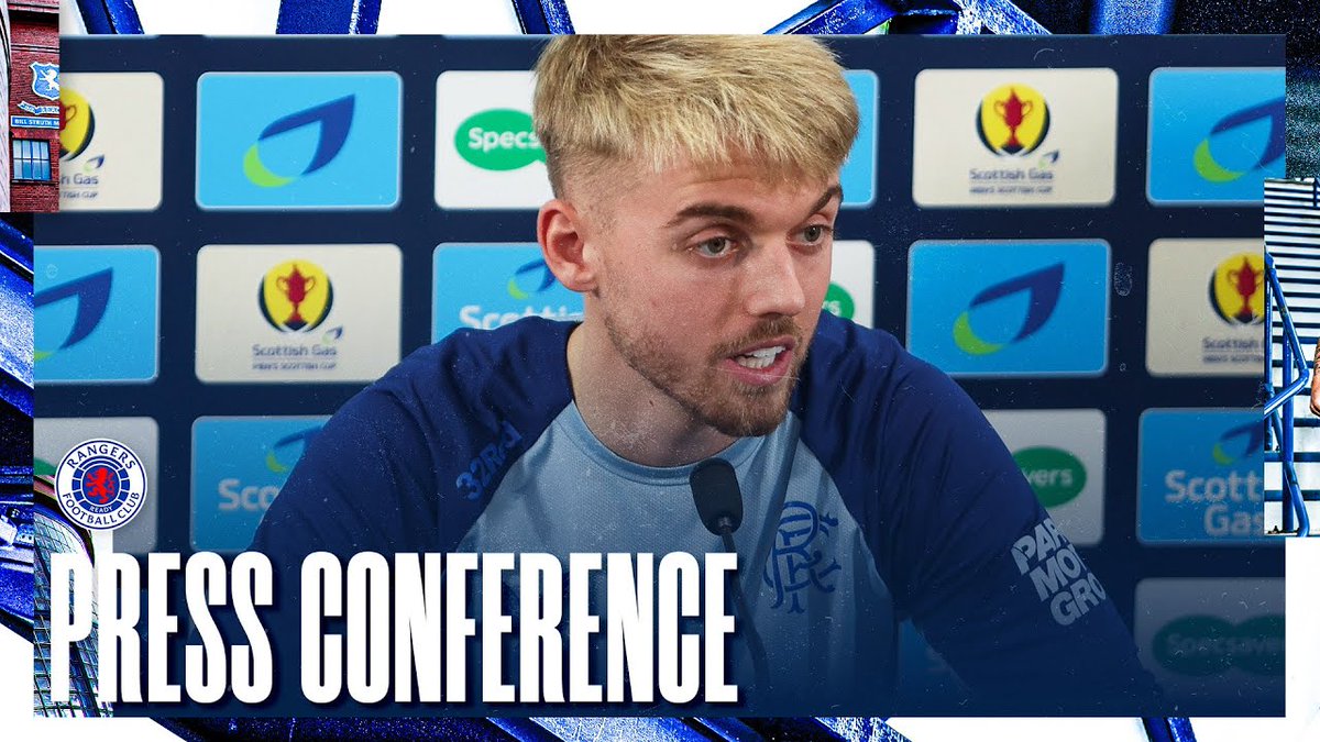 🎙️ Ross McCausland spoke to the media ahead of Sunday's Scottish Cup match against Fraserburgh. 🎟️ Join us at Ibrox: