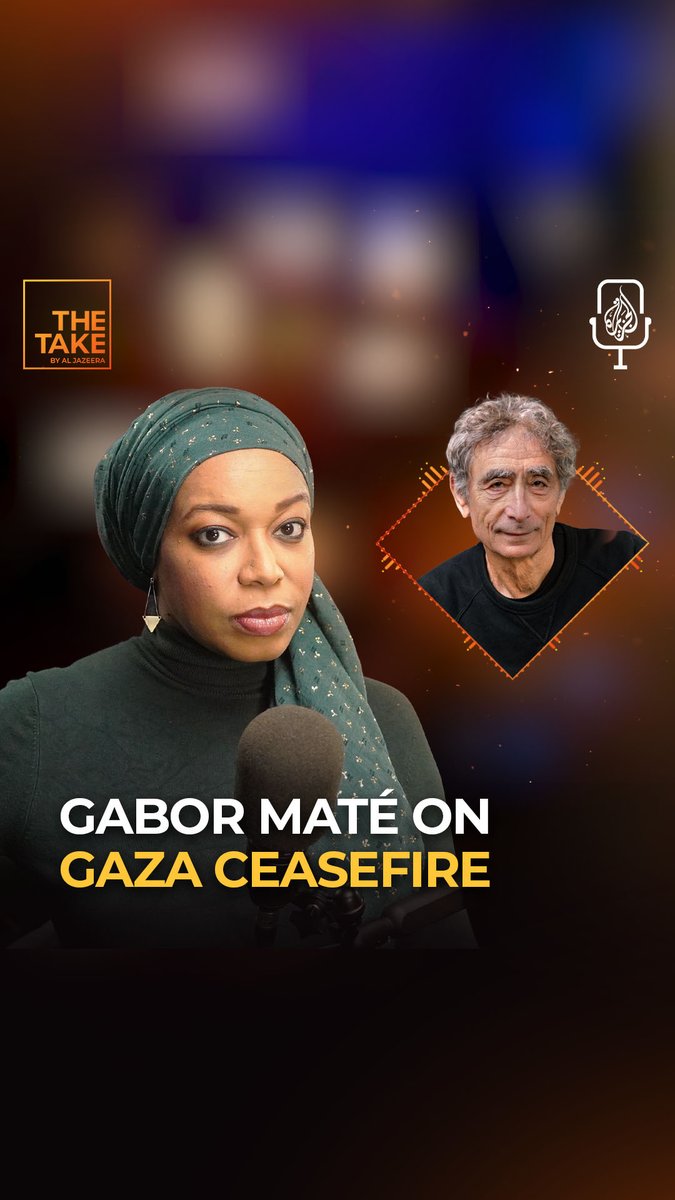 How has Jewish trauma been exploited by Israel to justify its war in Gaza? 🎙 On #TheTake, Malika Bilal hears from Dr. Gabor Maté about the ceasefire between Israel and Hamas from a trauma perspective: