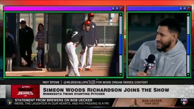 Twins starter Simeon Woods Richardson and Reds starter Hunter Greene were throwing partners back at the #DREAMSeries in 2017! The right-hander and MLBDevelops alum speaks on the event and getting to learn from some of the best mentors around the game.