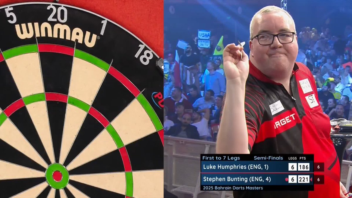 BUNTING WINS A THRILLER! Stephen Bunting beats Luke Humphries in a dramatic decider! The Bullet is into the final in Bahrain! 📺 #WorldSeriesDarts