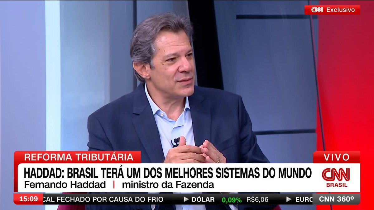 Em entrevista à CNN, o ministro da Fazenda, Fernando Haddad, falou sobre a reforma do imposto de renda. Segundo o ministro, as mudanças buscam equilíbrio entre a neutralidade fiscal e a justiça tributária. #CNNBrasil360º