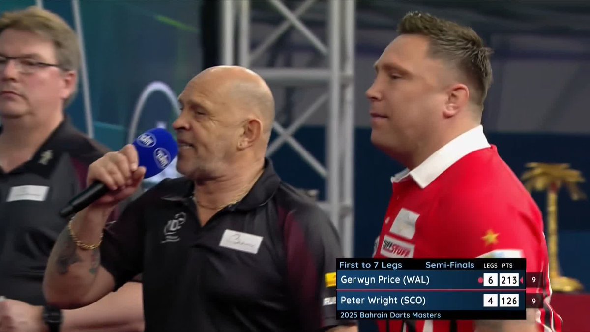 ICEMAN INTO THE FINAL! ❄️ Gerwyn Price beats Peter Wright 7-4 to go through to the final in Bahrain! Stephen Bunting awaits... 📺 #WorldSeriesDarts